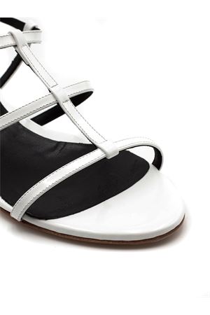 White Leather Sandals JULIE DEE | ZE206BIANCO